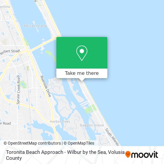 Toronita Beach Approach - Wilbur by the Sea map