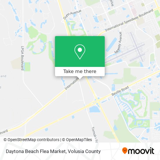 Mapa de Daytona Beach Flea Market