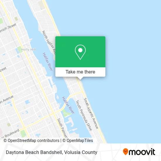 Daytona Beach Bandshell map