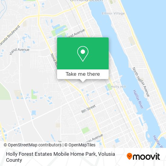 Mapa de Holly Forest Estates Mobile Home Park