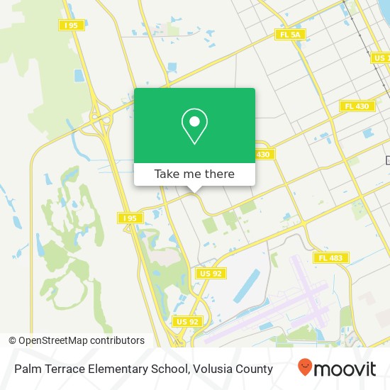 Palm Terrace Elementary School map