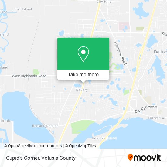 Cupid's Corner map