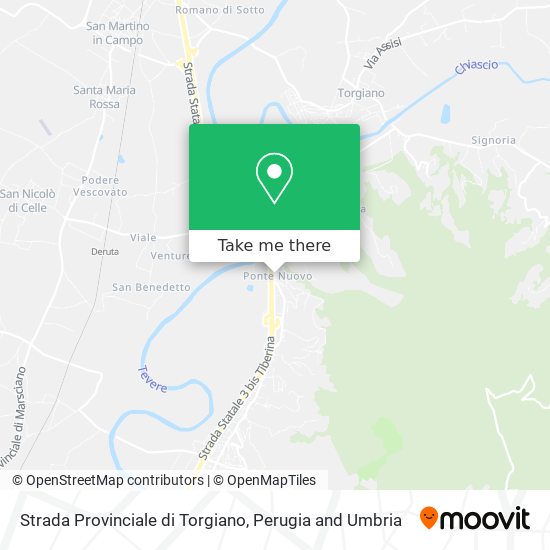 Strada Provinciale di Torgiano map