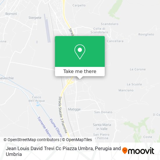Jean Louis David Trevi Cc Piazza Umbra map