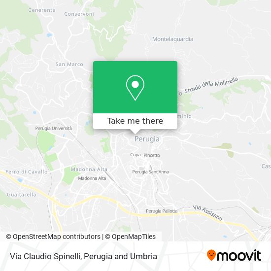 Via Claudio Spinelli map