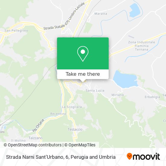 Strada Narni Sant'Urbano, 6 map