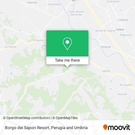 Borgo dei Sapori Resort map