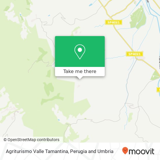 Agriturismo Valle Tamantina map