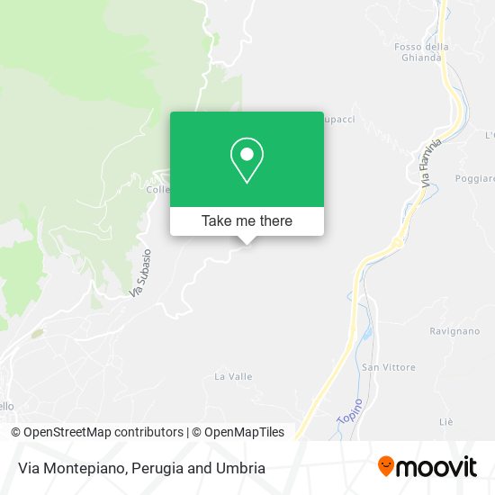 Via Montepiano map