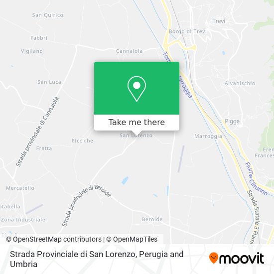 Strada Provinciale di San Lorenzo map