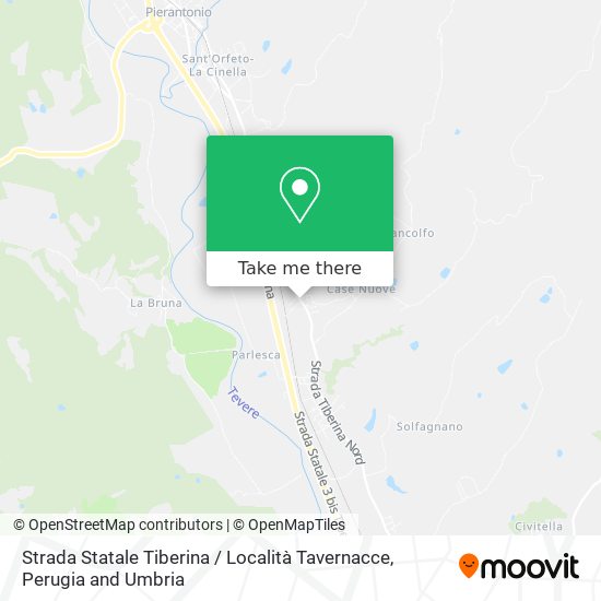 Strada Statale Tiberina / Località Tavernacce map