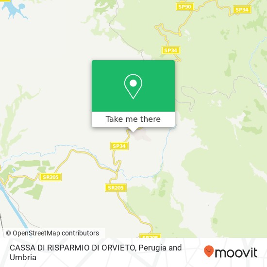 CASSA DI RISPARMIO DI ORVIETO map