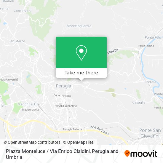 Piazza Monteluce / Via Enrico Cialdini map