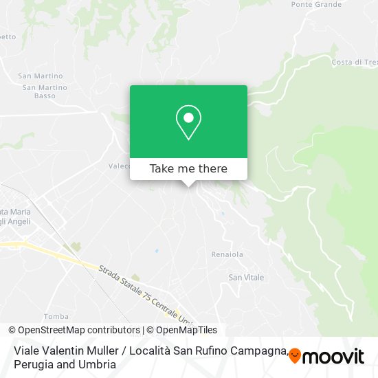 Viale Valentin Muller / Località San Rufino Campagna map