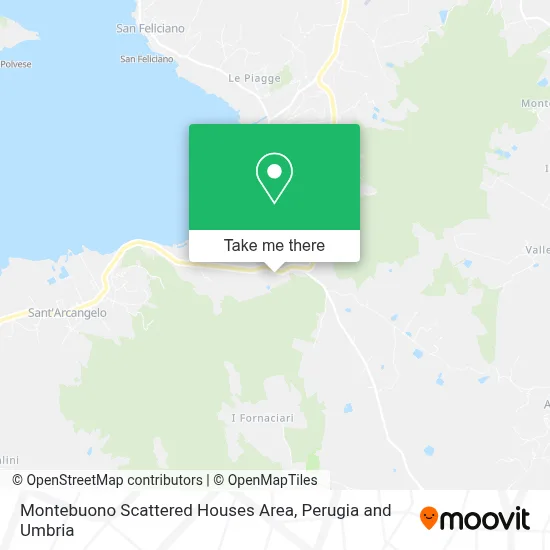 Montebuono Scattered Houses Area map