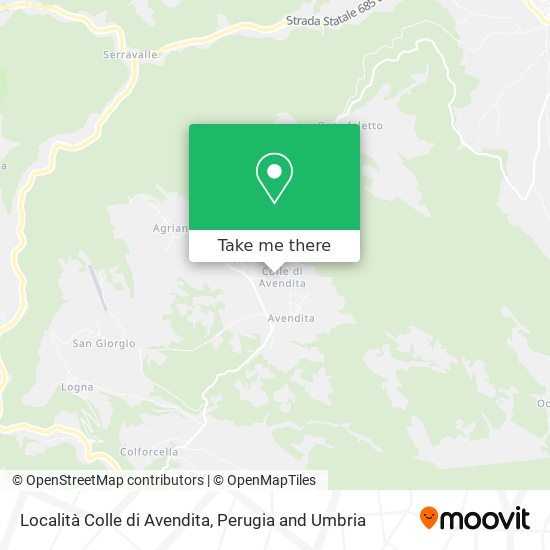 Località Colle di Avendita map