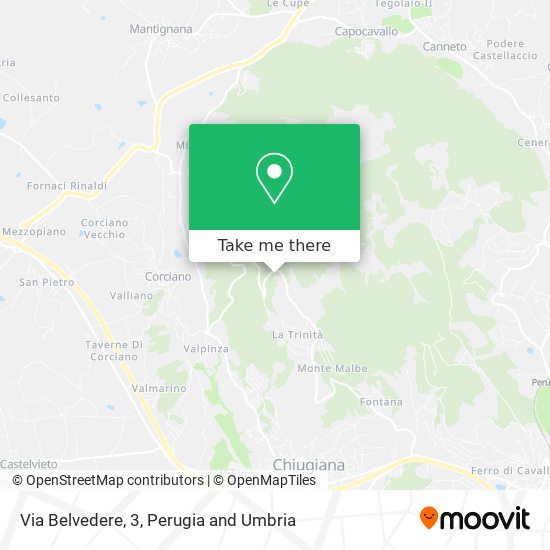 Via Belvedere, 3 map