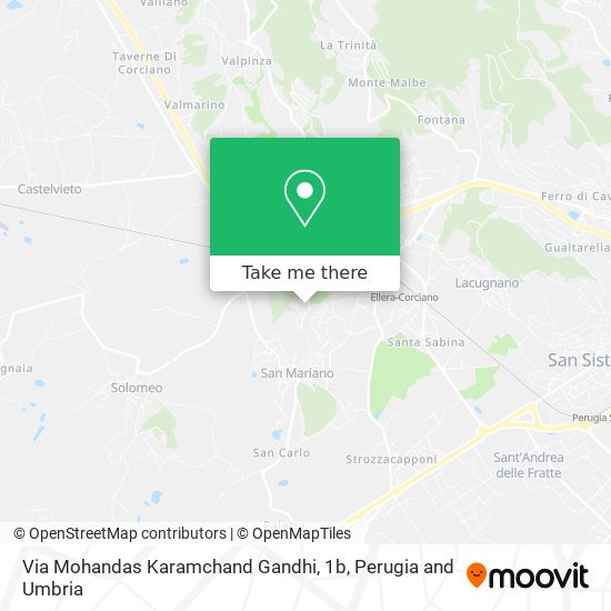 Via Mohandas Karamchand Gandhi, 1b map