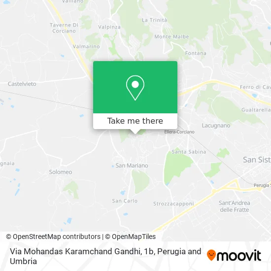 Via Mohandas Karamchand Gandhi, 1b map
