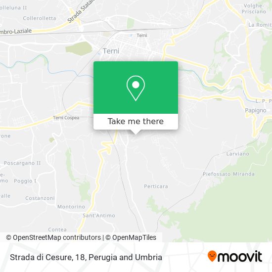 Strada di Cesure, 18 map