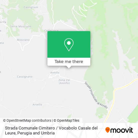 Strada Comunale Cimitero / Vocabolo Casale del Leure map