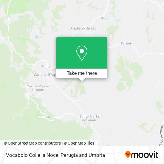 Vocabolo Colle la Noce map