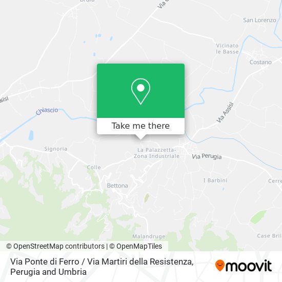 Via Ponte di Ferro / Via Martiri della Resistenza map