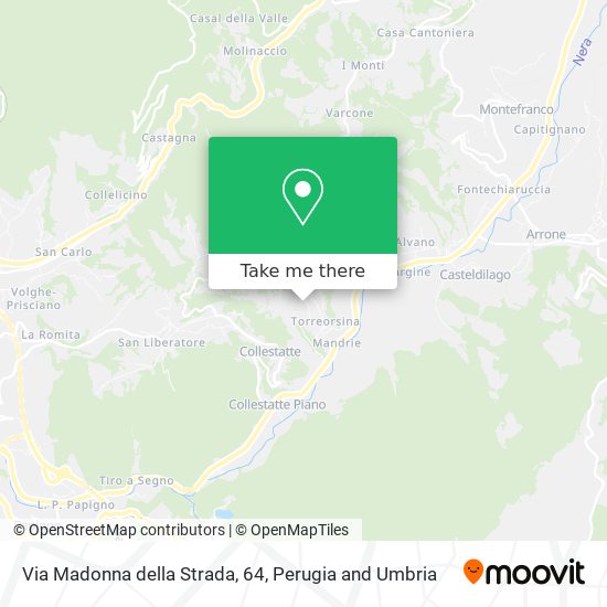 Via Madonna della Strada, 64 map