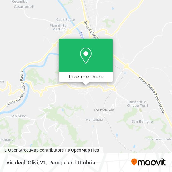 Via degli Olivi, 21 map