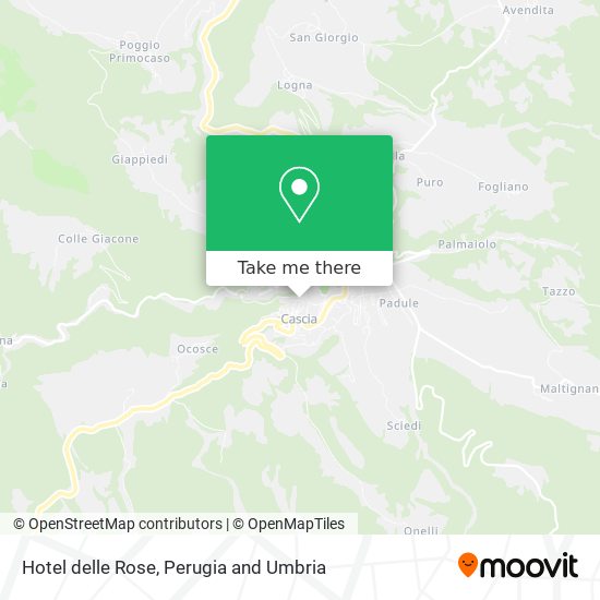 Hotel delle Rose map