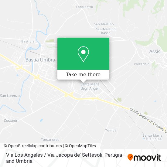 Via Los Angeles / Via Jacopa de' Settesoli map