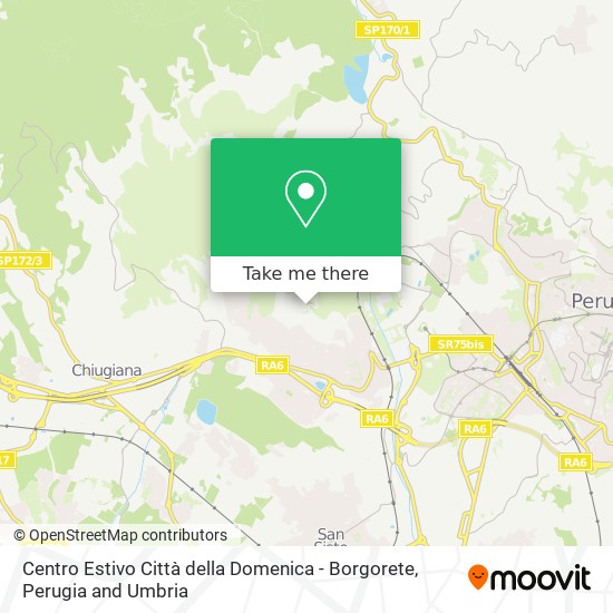 Centro Estivo Città della Domenica - Borgorete map