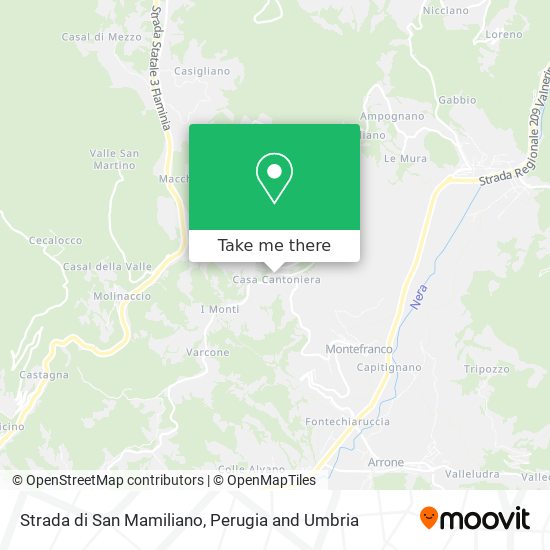 Strada di San Mamiliano map