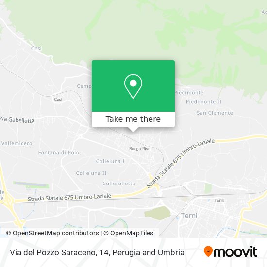 Via del Pozzo Saraceno, 14 map
