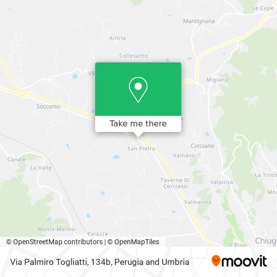 Via Palmiro Togliatti, 134b map