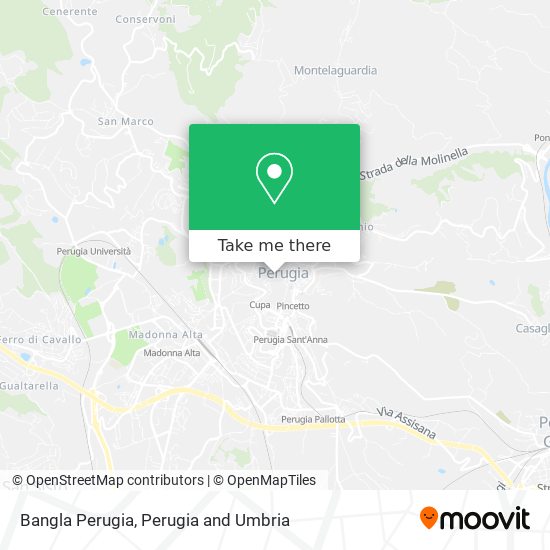 Bangla Perugia map