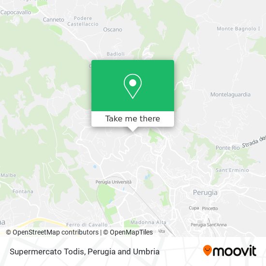 Supermercato Todis map