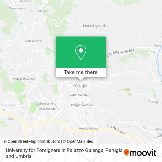 University for Foreigners in Palazzo Galenga map
