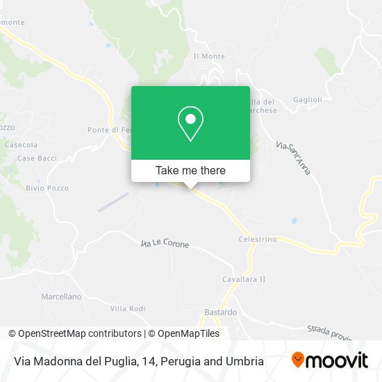 Via Madonna del Puglia, 14 map