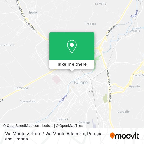 Via Monte Vettore / Via Monte Adamello map