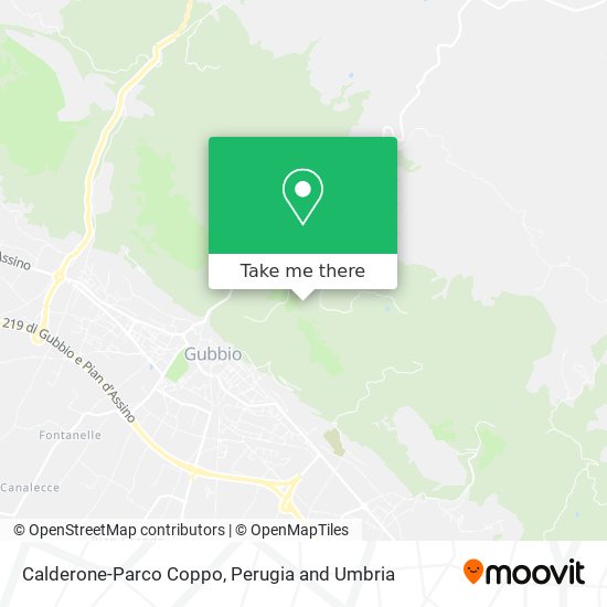 Calderone-Parco Coppo map