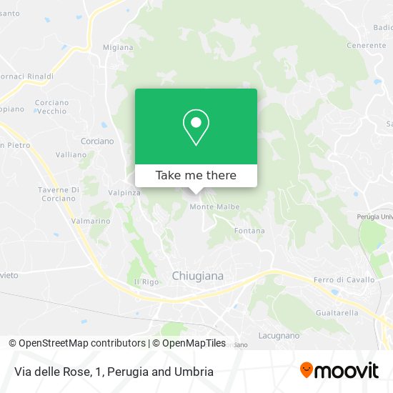 Via delle Rose, 1 map