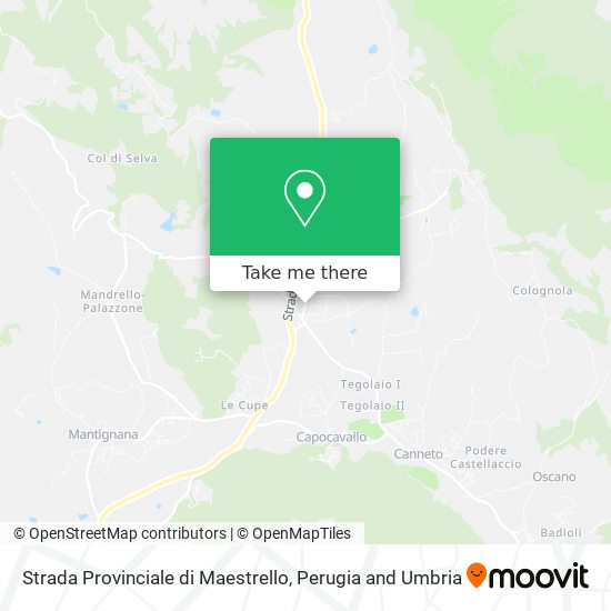 Strada Provinciale di Maestrello map