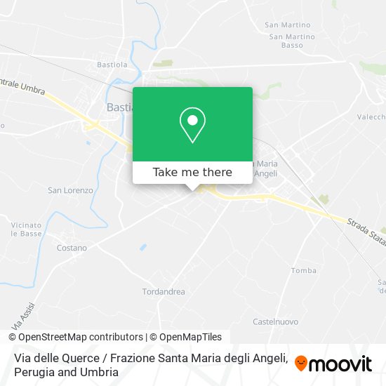 Via delle Querce / Frazione Santa Maria degli Angeli map