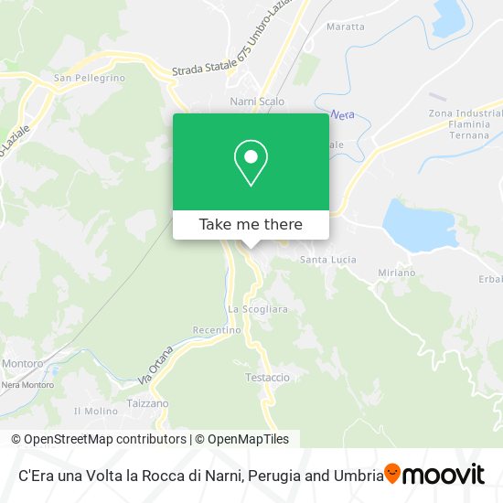 C'Era una Volta la Rocca di Narni map