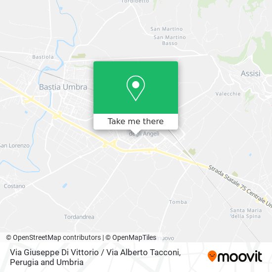 Via Giuseppe Di Vittorio / Via Alberto Tacconi map