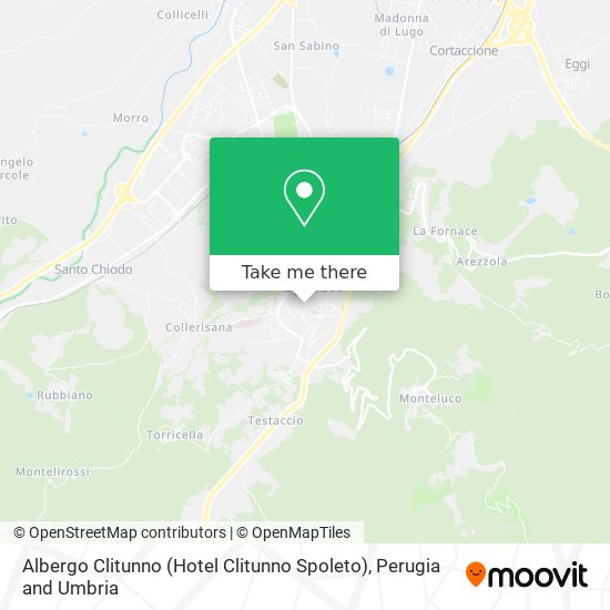 Albergo Clitunno (Hotel Clitunno Spoleto) map