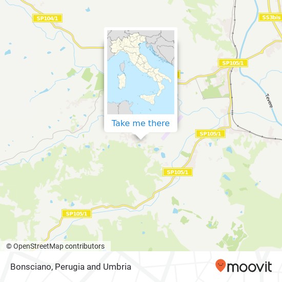 Bonsciano map