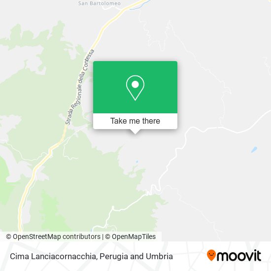 Cima Lanciacornacchia map