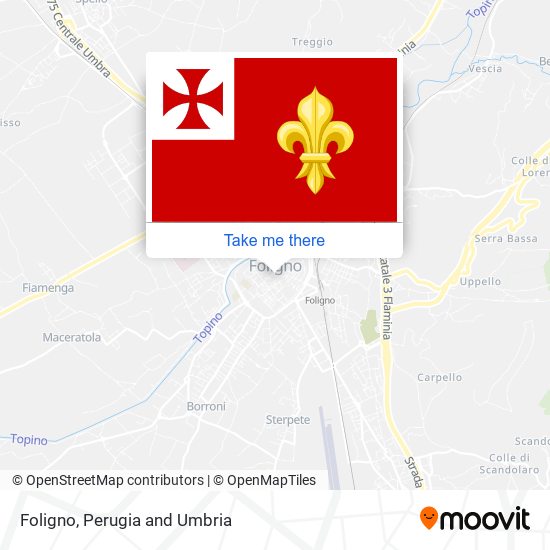 Foligno map